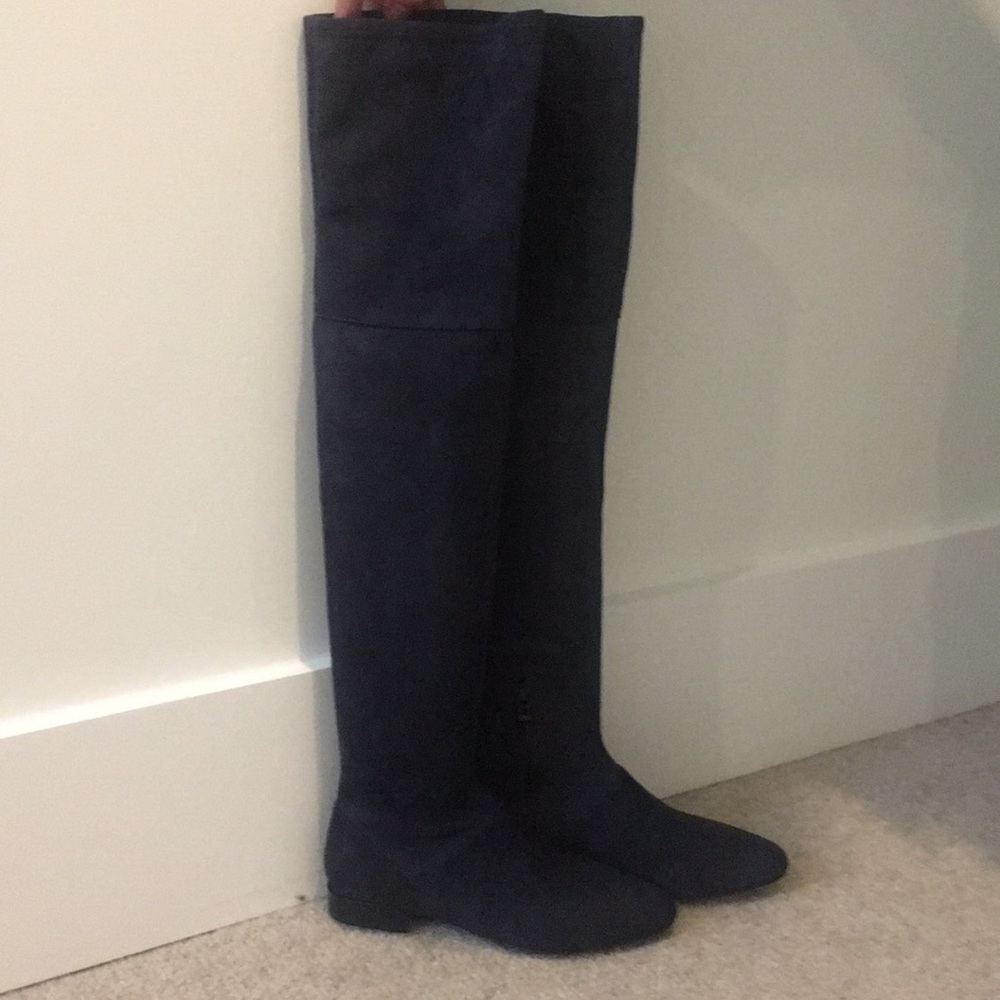 Blue suede 3.1 Phillip Lim over the knee boots